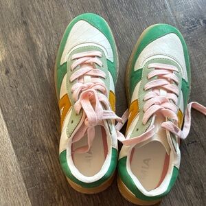 MIA Green and Yellow Sneakers